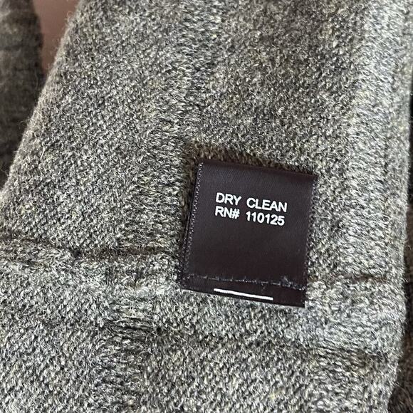 Quinn Mens Wool Cashmere Crew Neck Sweater Size XXL Army Green Quiet Luxury NWT - Picture 7 of 7